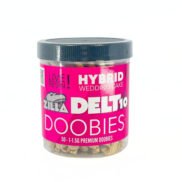 Zilla - Live Resin - Premium Doobies - 1 Gram - 50 Counts Per Jar