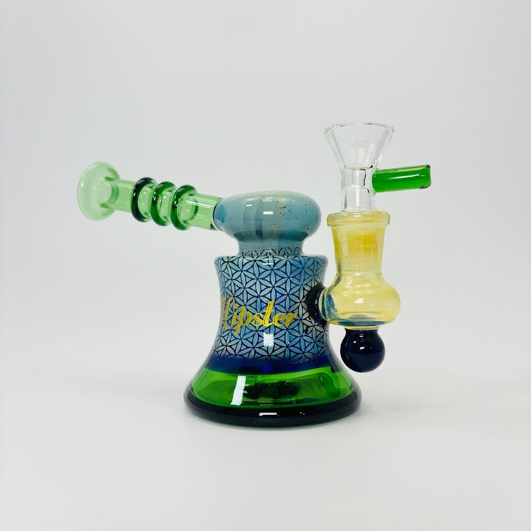 Hipster - Mini Waterpipe with Fancy Designs - LF058 - 5 inches