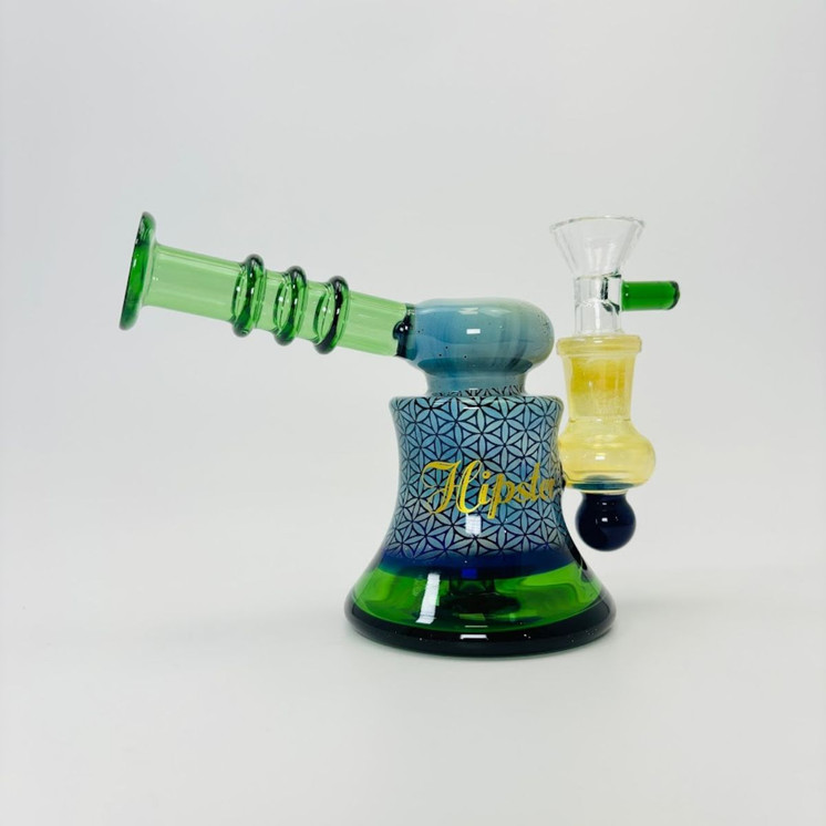 Hipster - Mini Waterpipe with Fancy Designs - LF058 - 5 inches