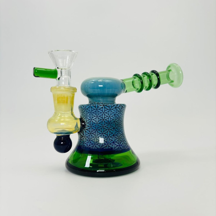 Hipster - Mini Waterpipe with Fancy Designs - LF058 - 5 inches