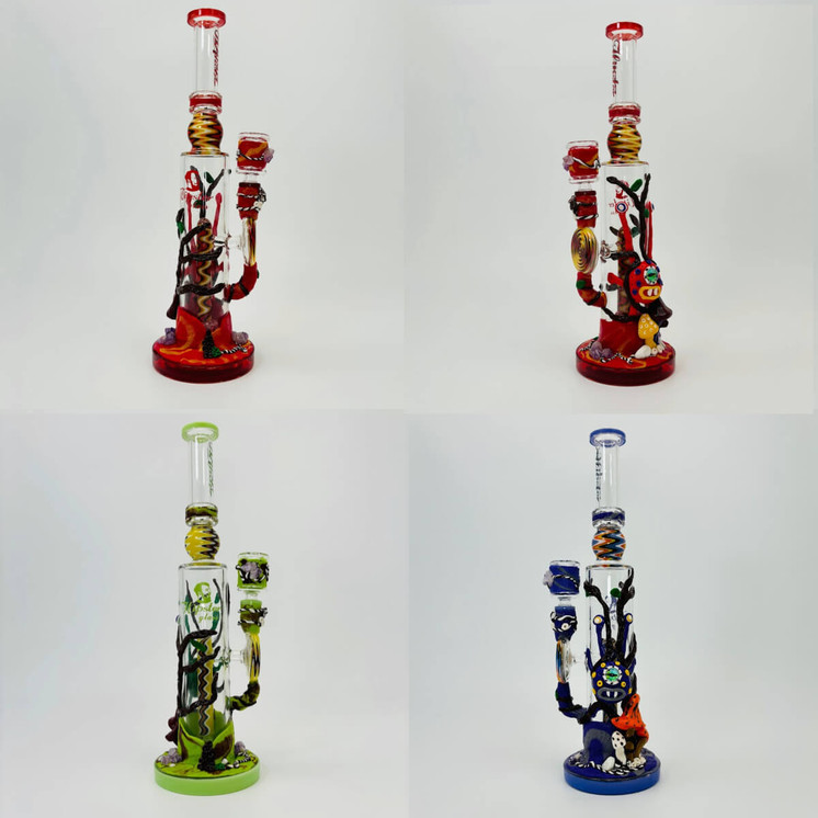 Hipster - Waterpipe Straight Fancy Decor - 14 Inches - (HP024)