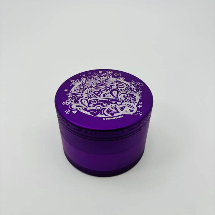 Beamer Grinder - 90mm - 4 Parts - PEACE PURPLE