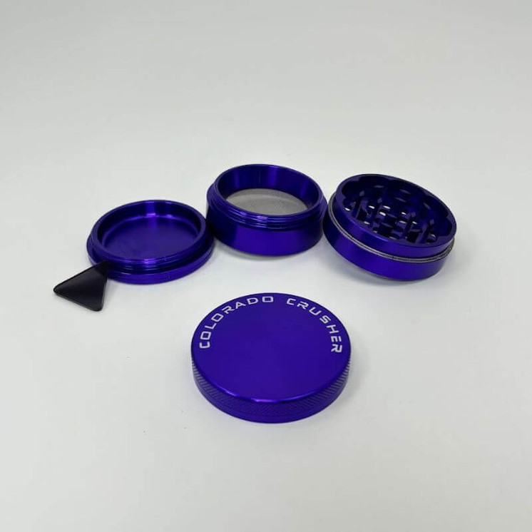 Colorado Crusher - Grinder - 4 Part Xtra-Storage Tall - 56mm-Purple
