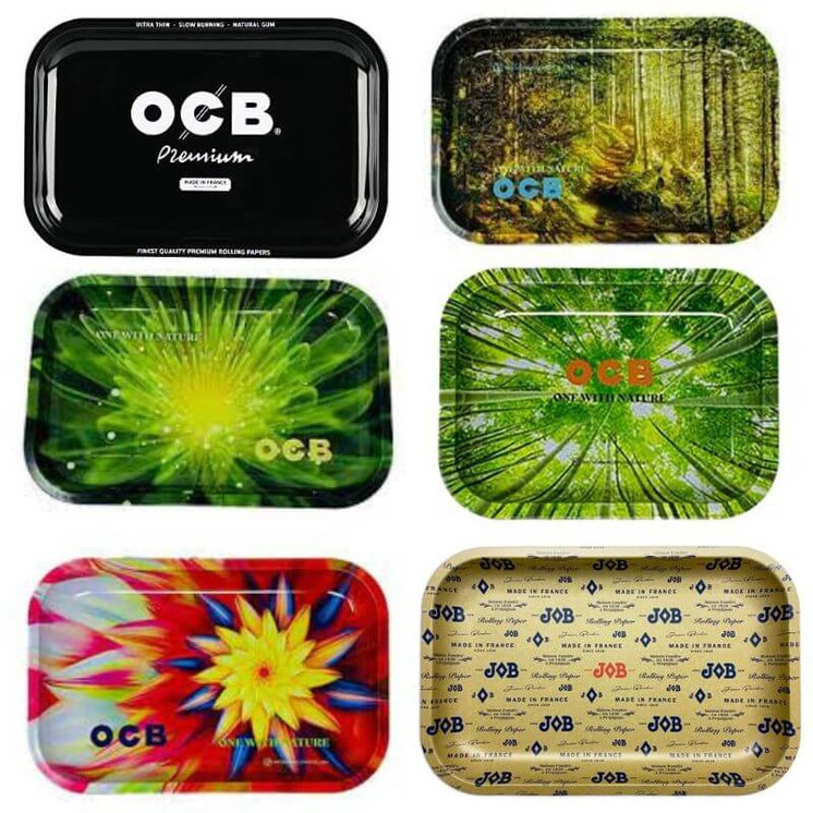 Ocb - Job Rolling Tray Metal - Medium - 11 X7 Inches 