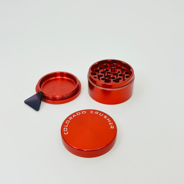 Colorado Crusher - Grinder - 56mm 4 Parts-Red