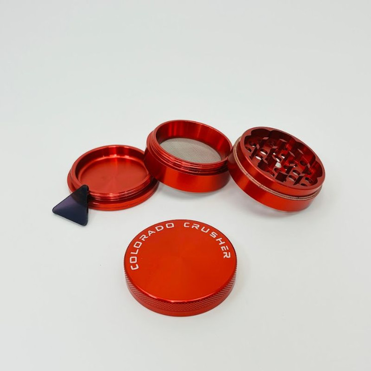Colorado Crusher - Grinder - 56mm 4 Parts-Red