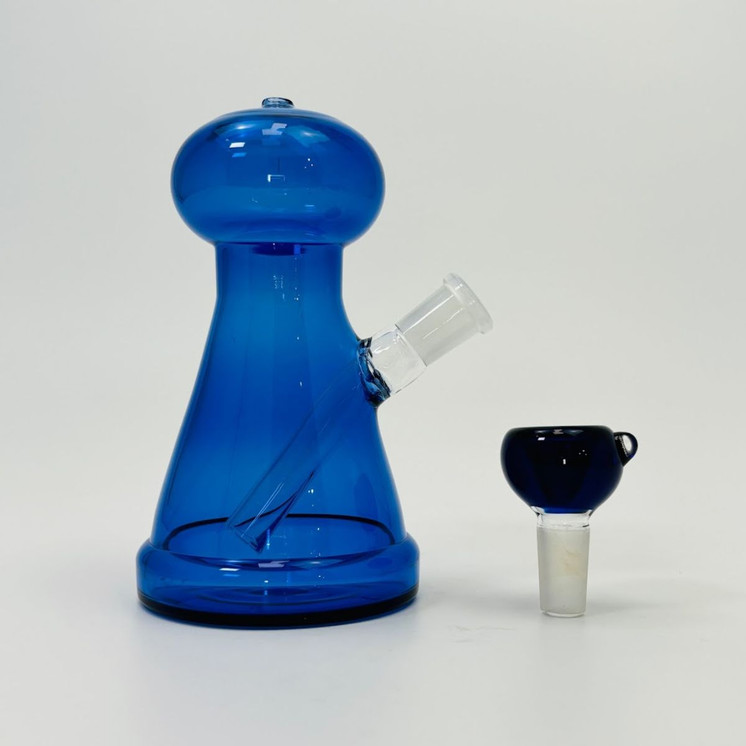 Pawn Chess Waterpipe - 6 Inches -Blue