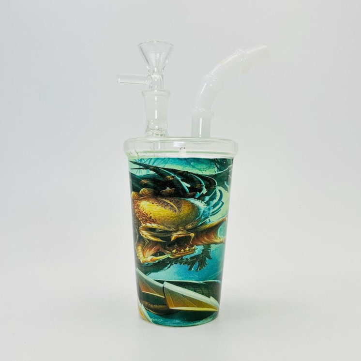 6-inches Waterpipe -  Water Cup  - Assorted Design