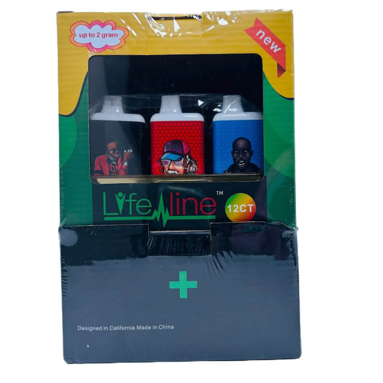 Lifeline 510 Battery - 650mah for Up to - 2 Grams Cartridge With 100 Counts Cartridge Combo - 12 Counts Per Display 