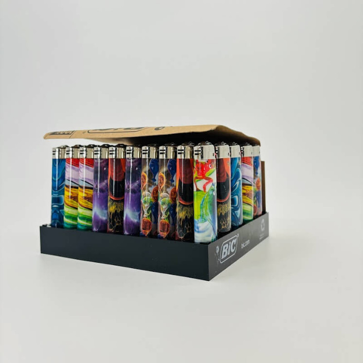 Bic - Lighter - 50 Counts Per Display - BLOWN GLASS LCWT1BG