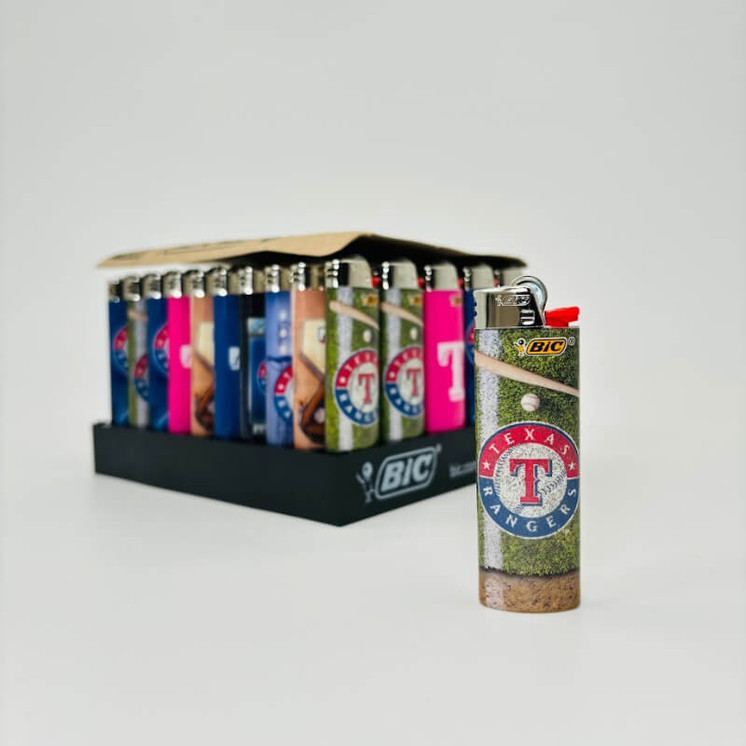 Bic - Lighter - 50 Counts Per Display -TEXAS RANGERS