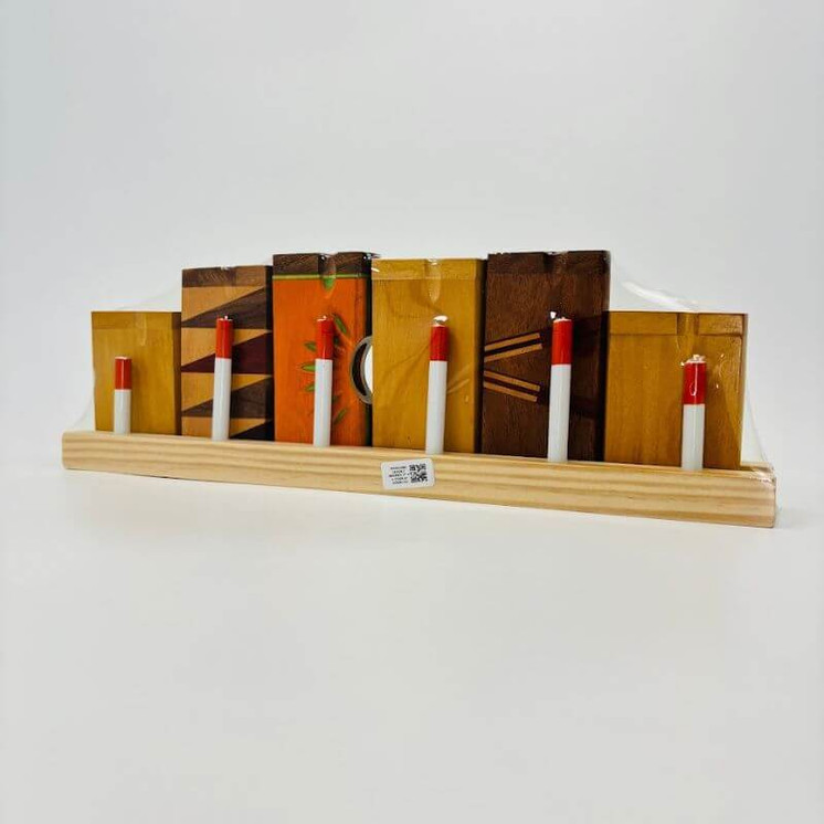  Dugout Wood - 4 Inches by 3 Inches - 6 Per Display  Assorted - (Small or Large)