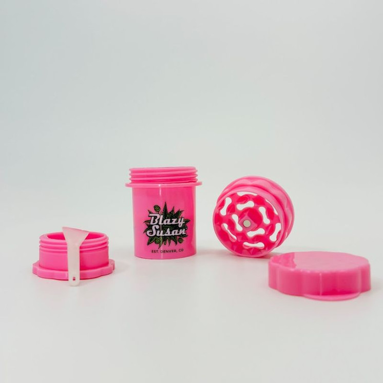 Blazy Susan 4-Pieces Herb Saver Mini Plastic Grinder