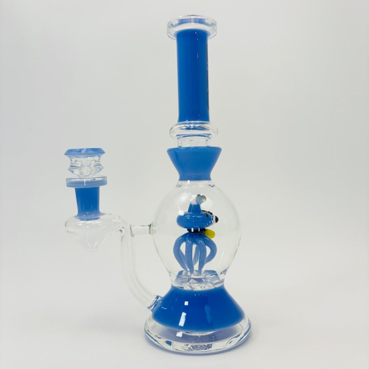  Silo Glass Waterpipe - 10 Inches - SILO106-Blue