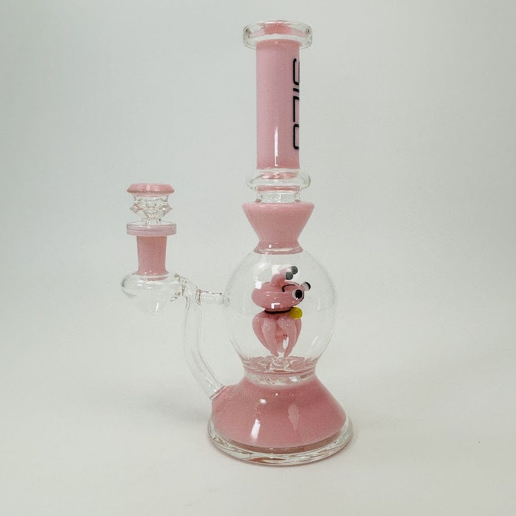  Silo Glass Waterpipe - 10 Inches - SILO106-Pink