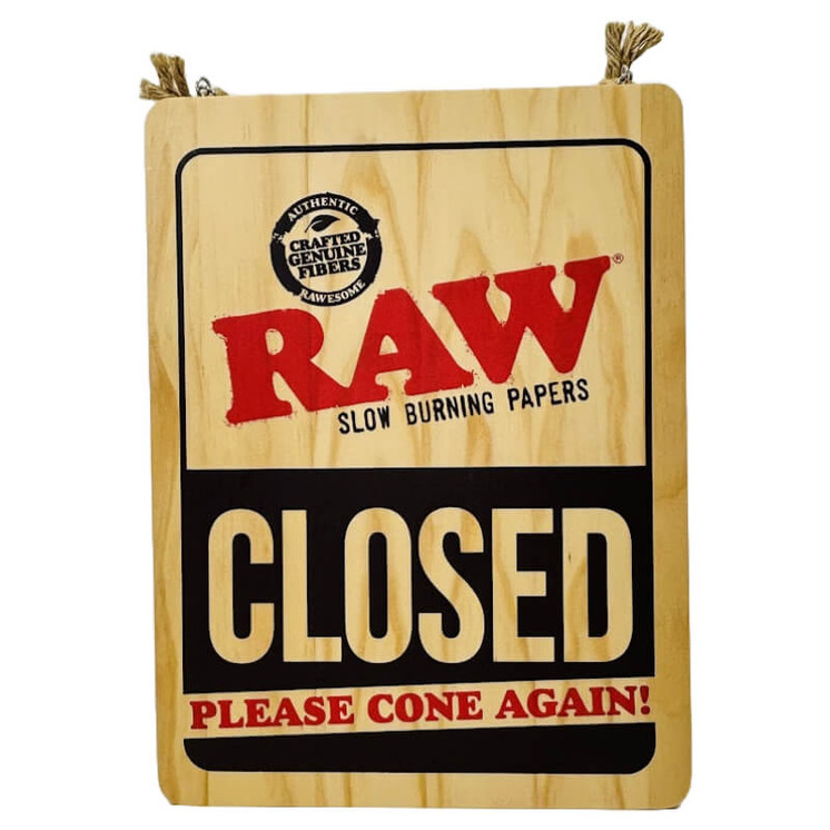 Raw - Open Sign Wood - 12 Inches X 16 Inches