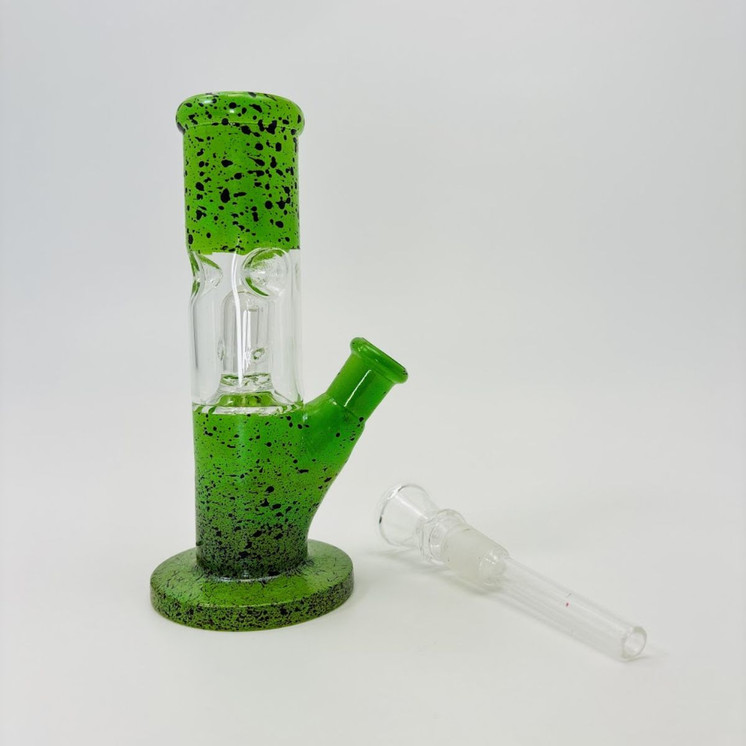 Waterpipe - Straight Percolator Dome  Flat - 6 Inches - Assorted Color and Design