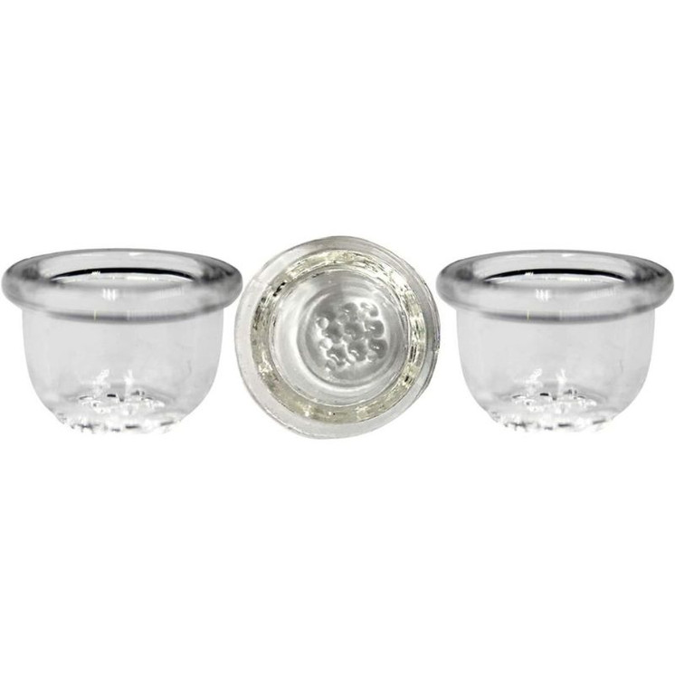 Honeycomb Glass Screen Replacement Bowl - Price Per Piece Clear