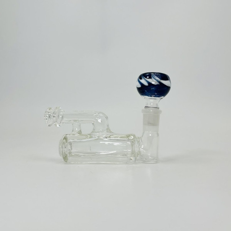  Mini Waterpipe Trumpet - 3 Inches - Heavy Clear 