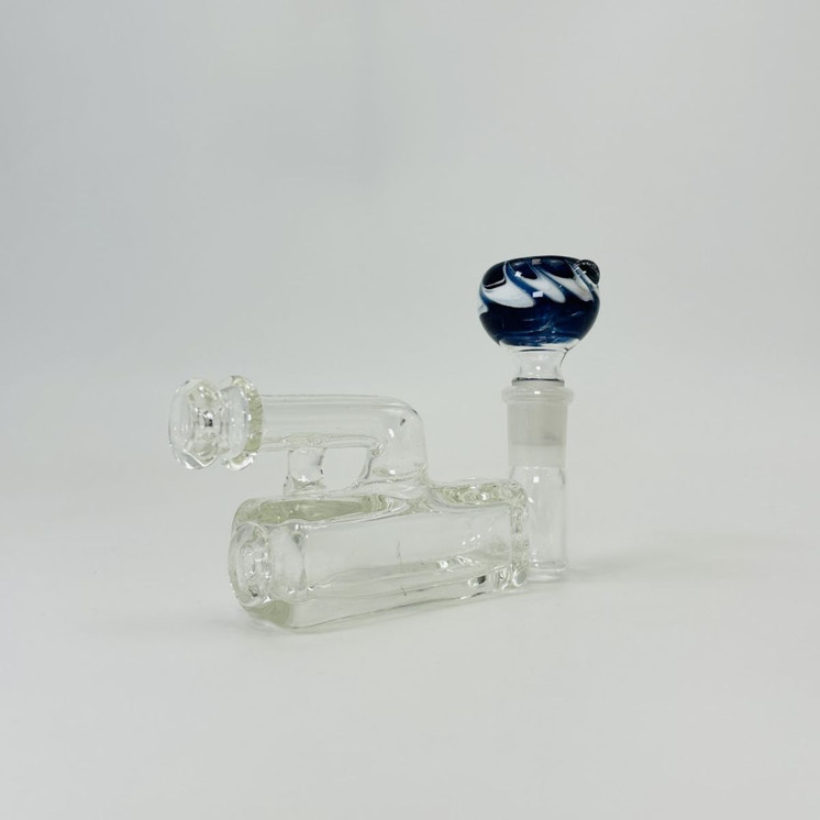  Mini Waterpipe Trumpet - 3 Inches - Heavy Clear 