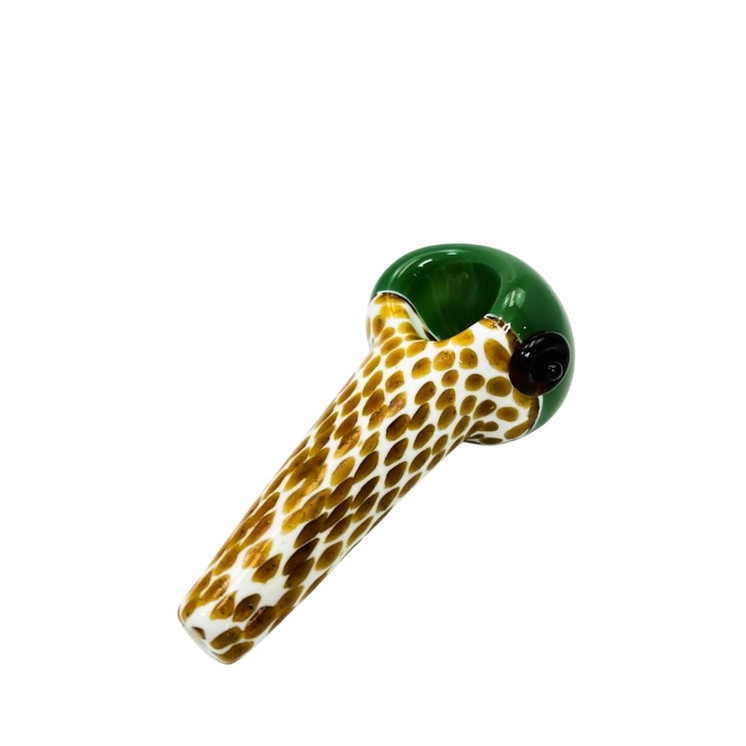Handpipe With Color Stripw and Honeycomb Head - 4 Inches