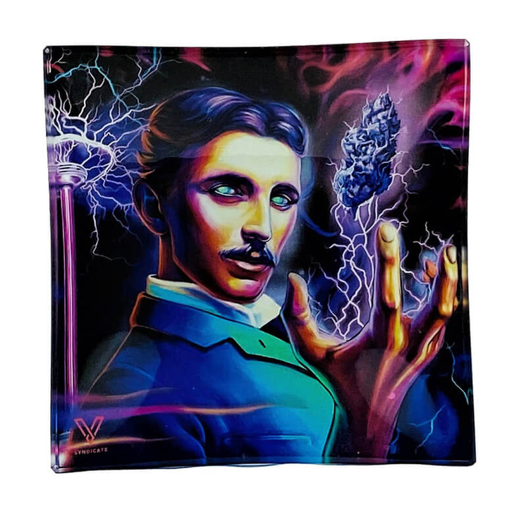 V-Syndicate Premium Ashtray - Shatter Resistance - 4 Inches X 4 Inches - Assorted Designs - Piece Per Price