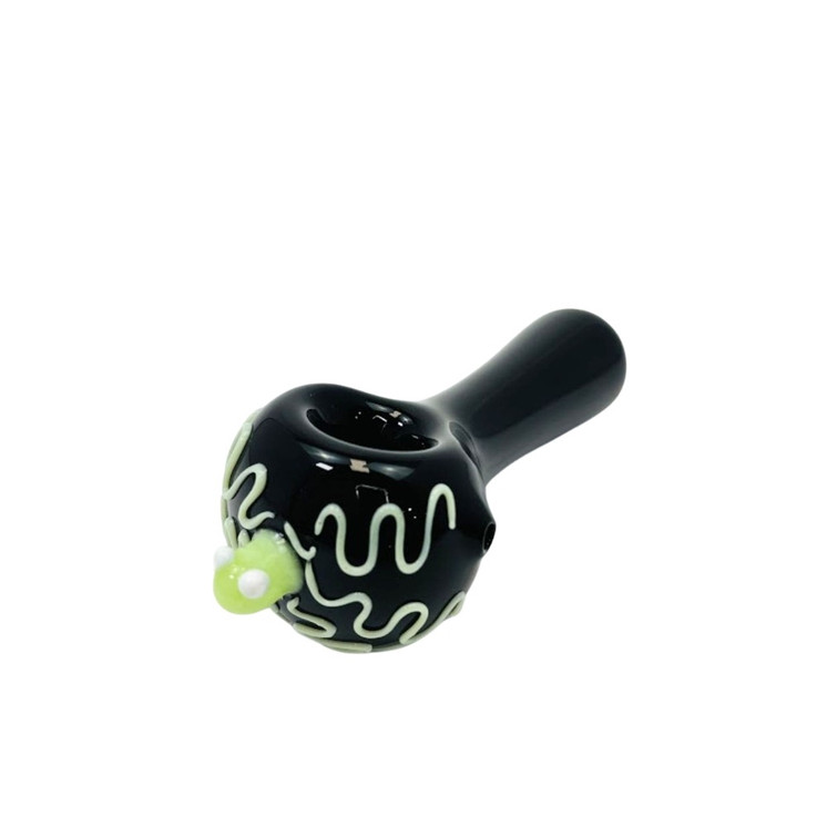 Handpipe Black With Octopus on Head - 5 Inches 