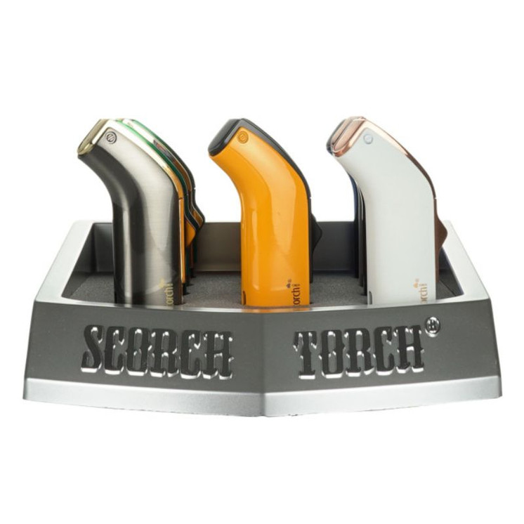 Scorch Torch - Cigar Lighter - Two Tone Colors - 12 Pieces Per Display - 61670-1