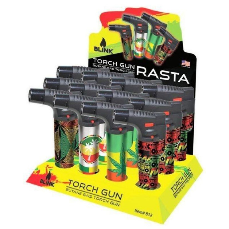 Blink - Med Torch Gun - 12 Counts Per Display-RASTA THEME
