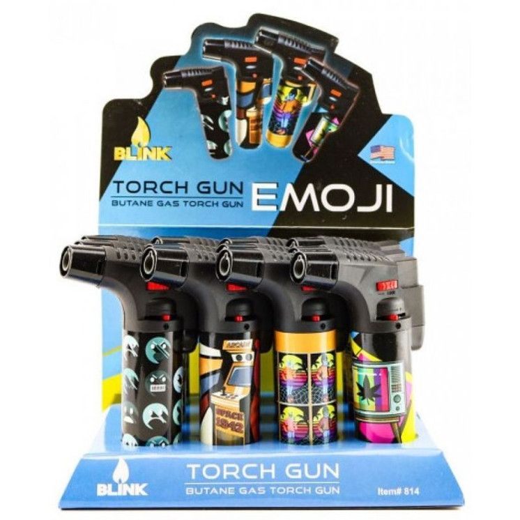 Blink - Med Torch Gun - 12 Counts Per Display - EMOJIS THEME