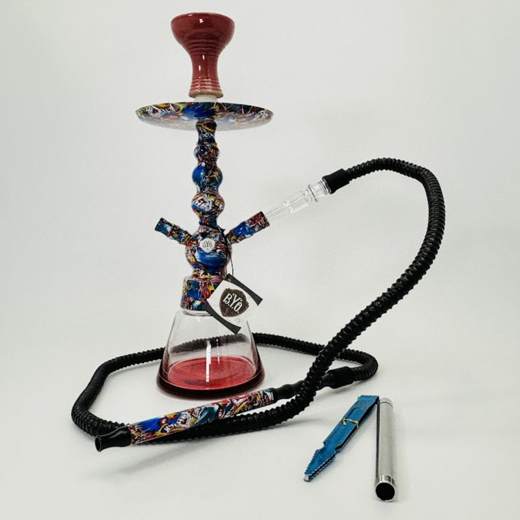 Hookah Toker BYO Rainbow Color - CK5029 - 16-Inches