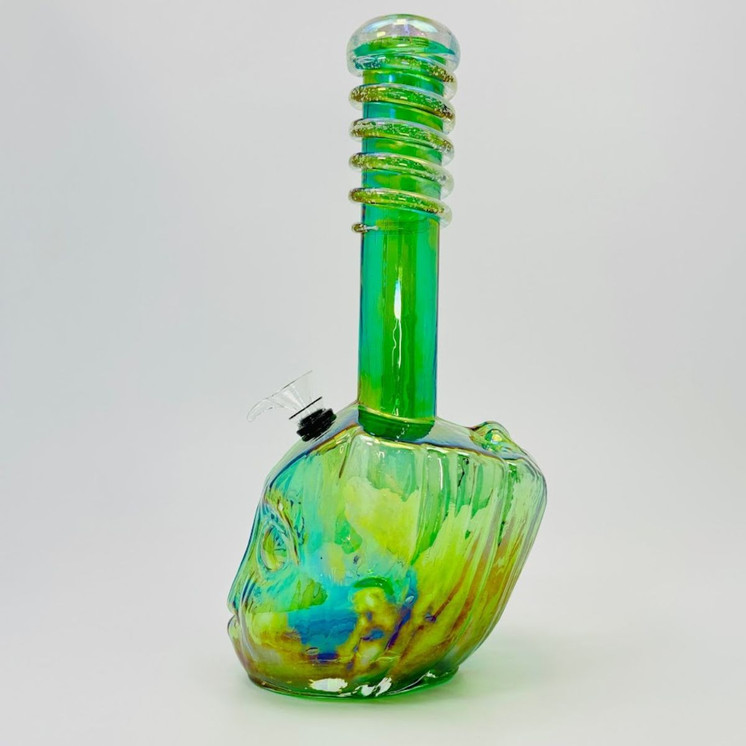Soft Glass Grot Waterpipe - 12 Inches - GR-Y-89-SG