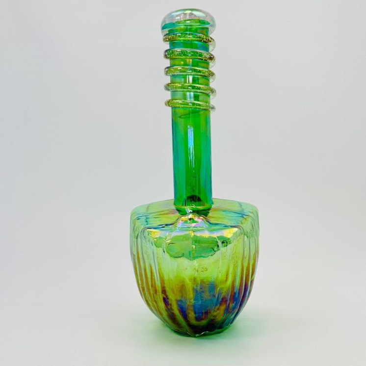 Soft Glass Grot Waterpipe - 12 Inches - GR-Y-89-SG