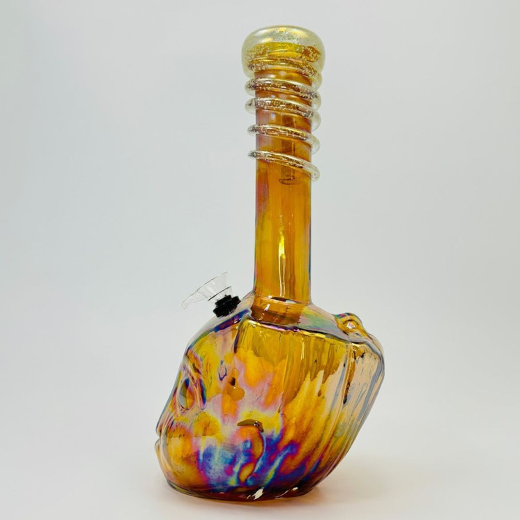 Soft Glass Grot Waterpipe - 12 Inches - GR-Y-89-SA