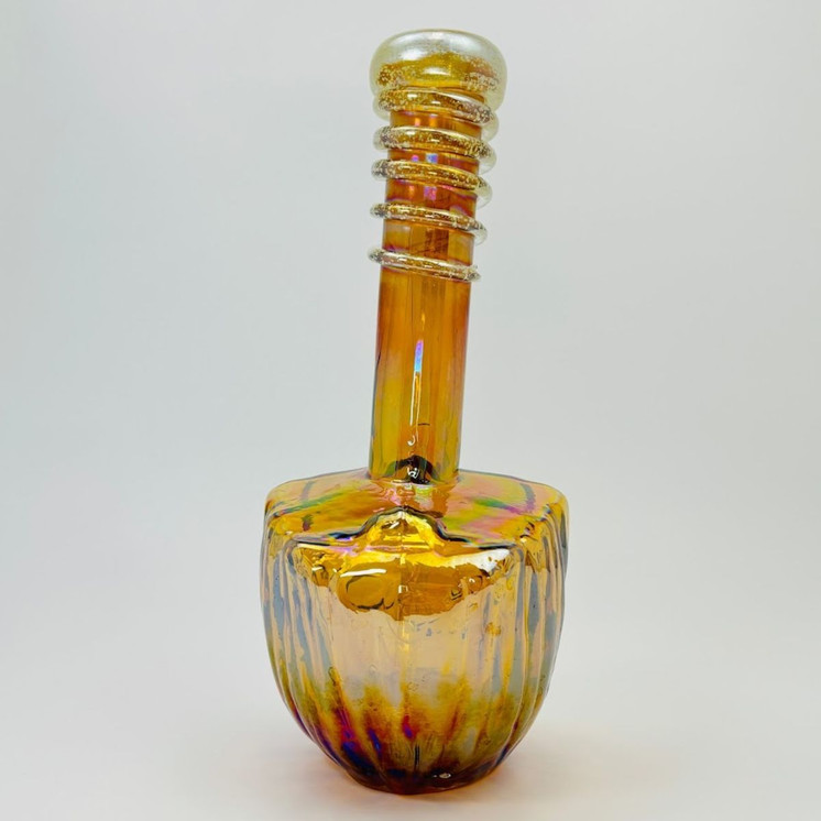 Soft Glass Grot Waterpipe - 12 Inches - GR-Y-89-SA