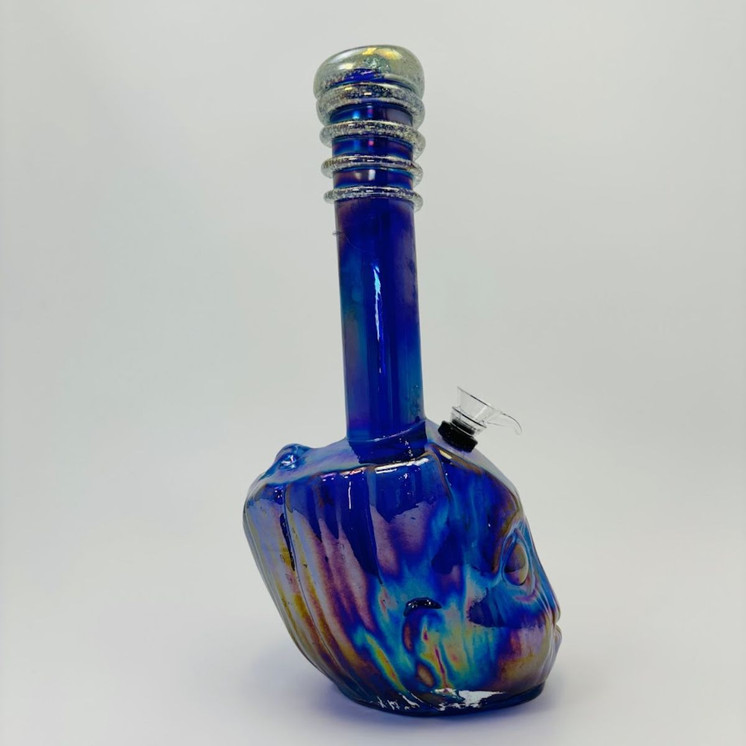 Soft Glass Grot Waterpipe - 12 Inches - GR-Y-89-SB