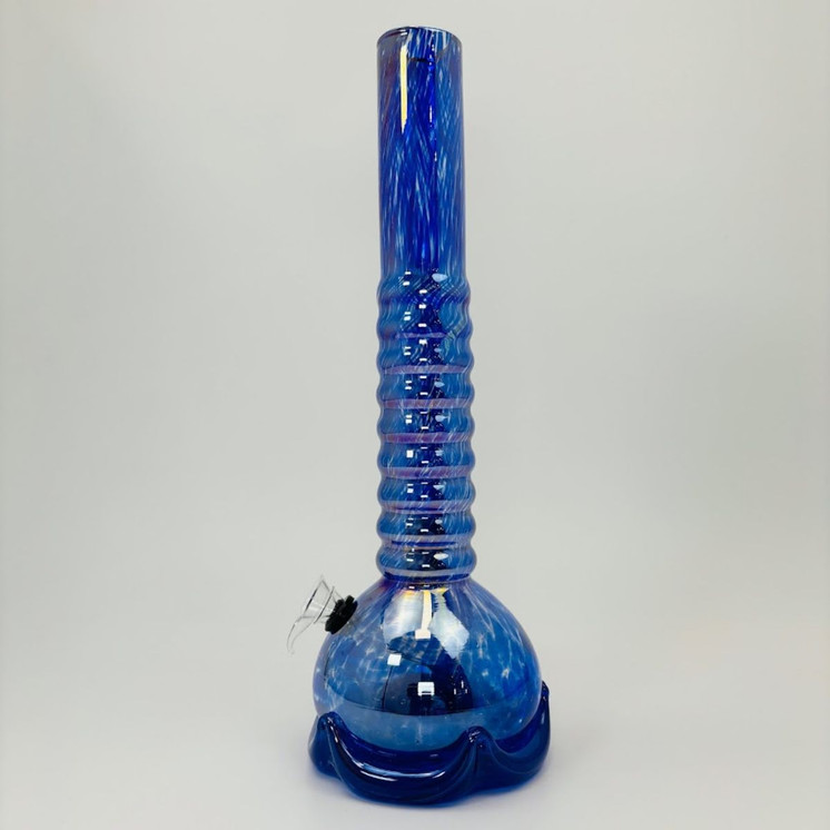 Glass Waterpipe - 14 Inches - RAY-K-117 - GR-Y-111-SSB