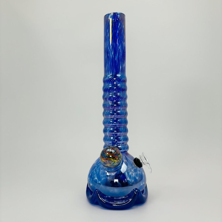 Glass Waterpipe - 14 Inches - RAY-K-117 - GR-Y-111-SSB