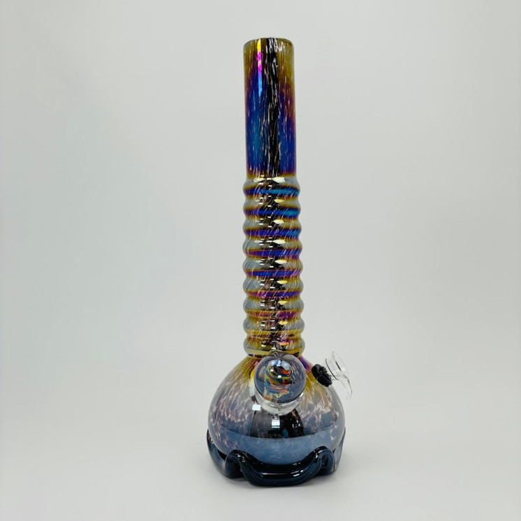 Glass Waterpipe - 14 Inches - RAY-K-117 - GR-Y-111-SSP