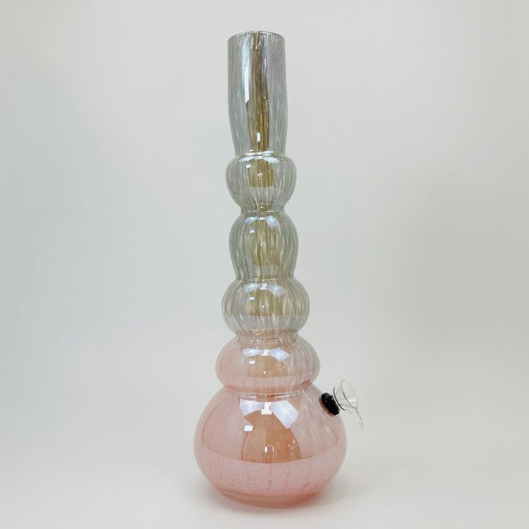 Soft Glass Waterpipe - 16 Inches - GR-Y-122-STPE