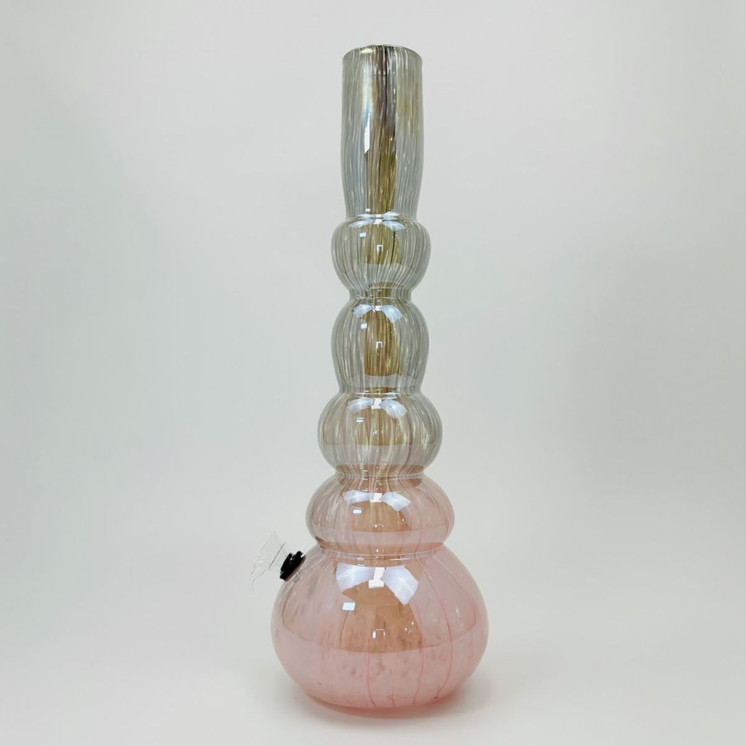 Soft Glass Waterpipe - 16 Inches - GR-Y-122-STPE