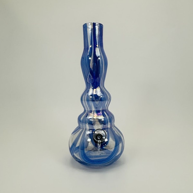12 Inches - Soft Glass Waterpipe - GR-Y-90-  GR-Y-90 SBS