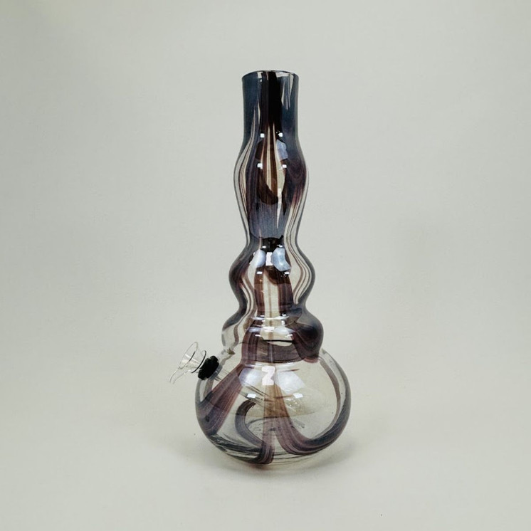 12 Inches - Soft Glass Waterpipe - GR-Y-90-GR-Y-90 SKS