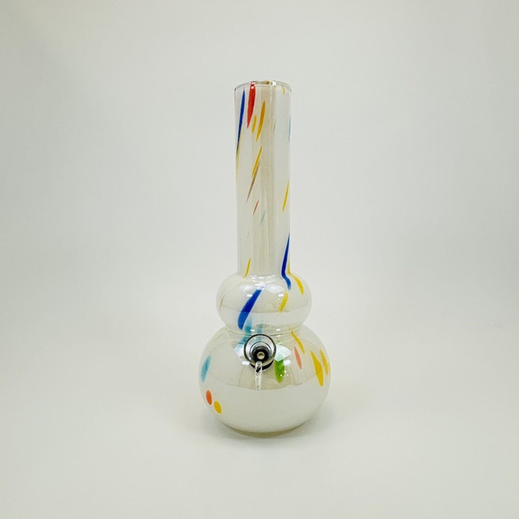 Soft Glass Waterpipe - 12 Inches - (GR-Y-84) - Assorted Colors