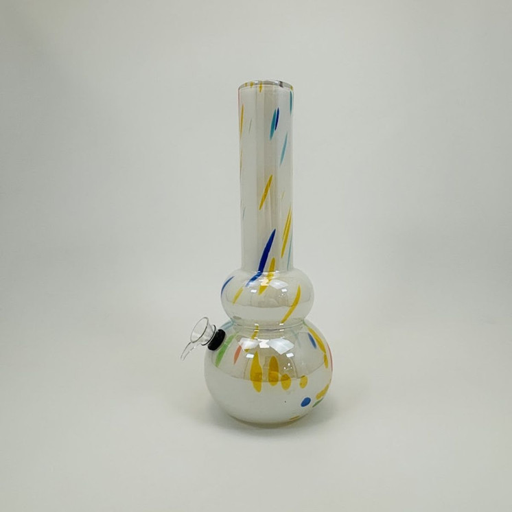 Soft Glass Waterpipe - 12 Inches - (GR-Y-84) - Assorted Colors