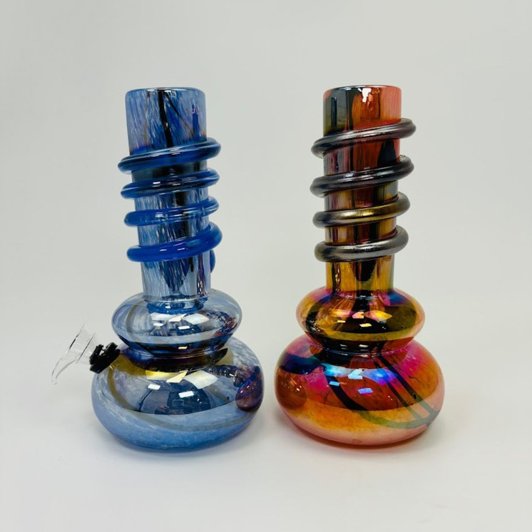 Soft Glass Waterpipe - 8 Inches - Assorted Colors - (GR-Y-30) 
