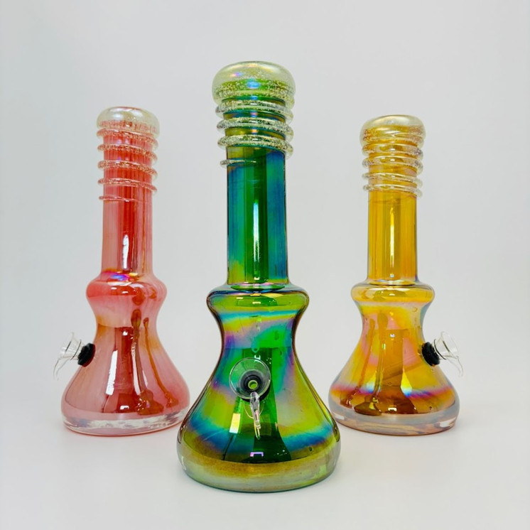 Soft Glass Waterpipe - 10 Inches - Assorted Colors - GR-Y-66