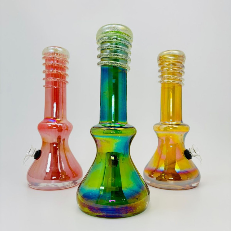 Soft Glass Waterpipe - 10 Inches - Assorted Colors - GR-Y-66