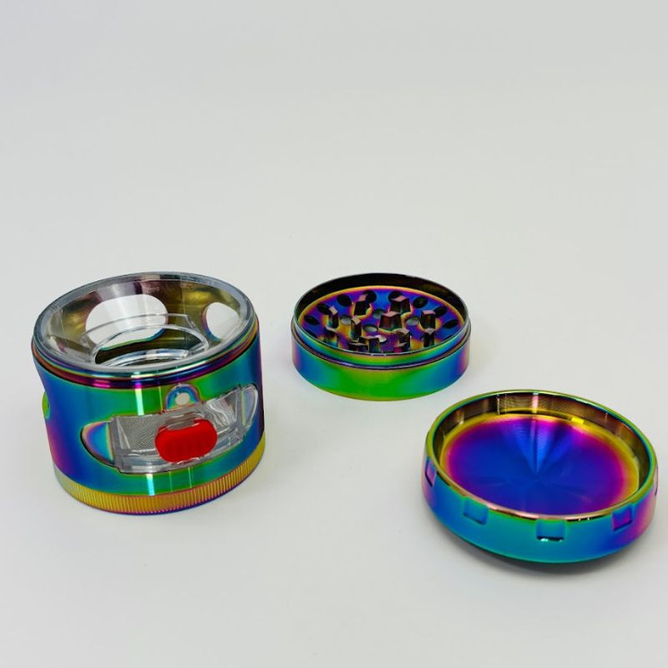 Smokezilla - Drawer Grinder - 4 Parts - 63mm - Rainbow - (22704)
