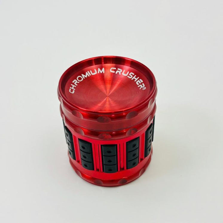 Chromium - Crusher Grinder - Vortex Deluxe Grip - 2.5 Inches - 4 Parts